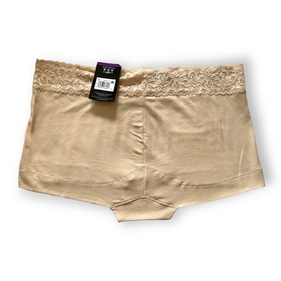 Maidenform Women's Size XXL (9) Dream Cotton with Lace Boyshort, Latte - NWT - Picture 6 of 14
